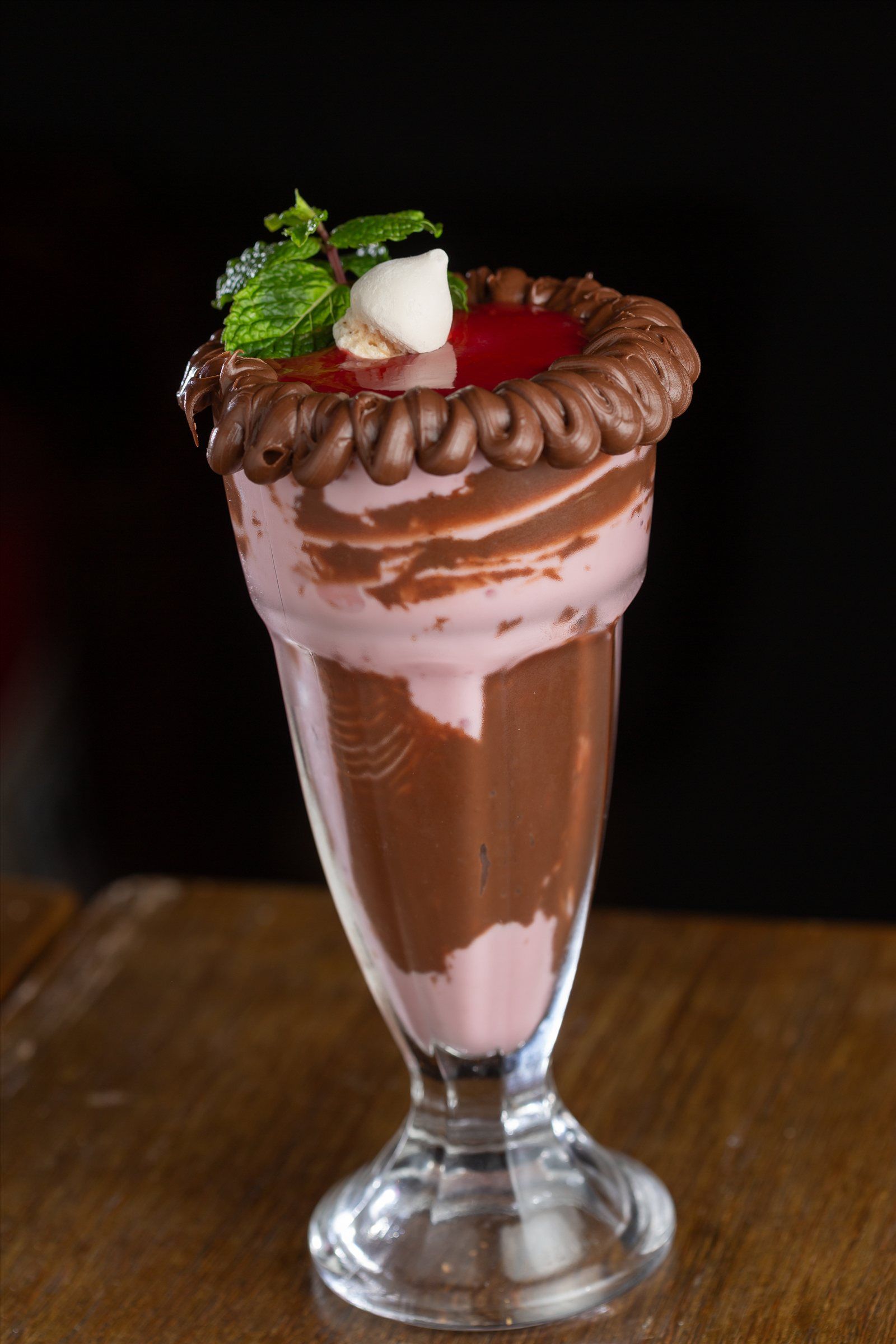 Milkshake Sensação Morango com Nutella